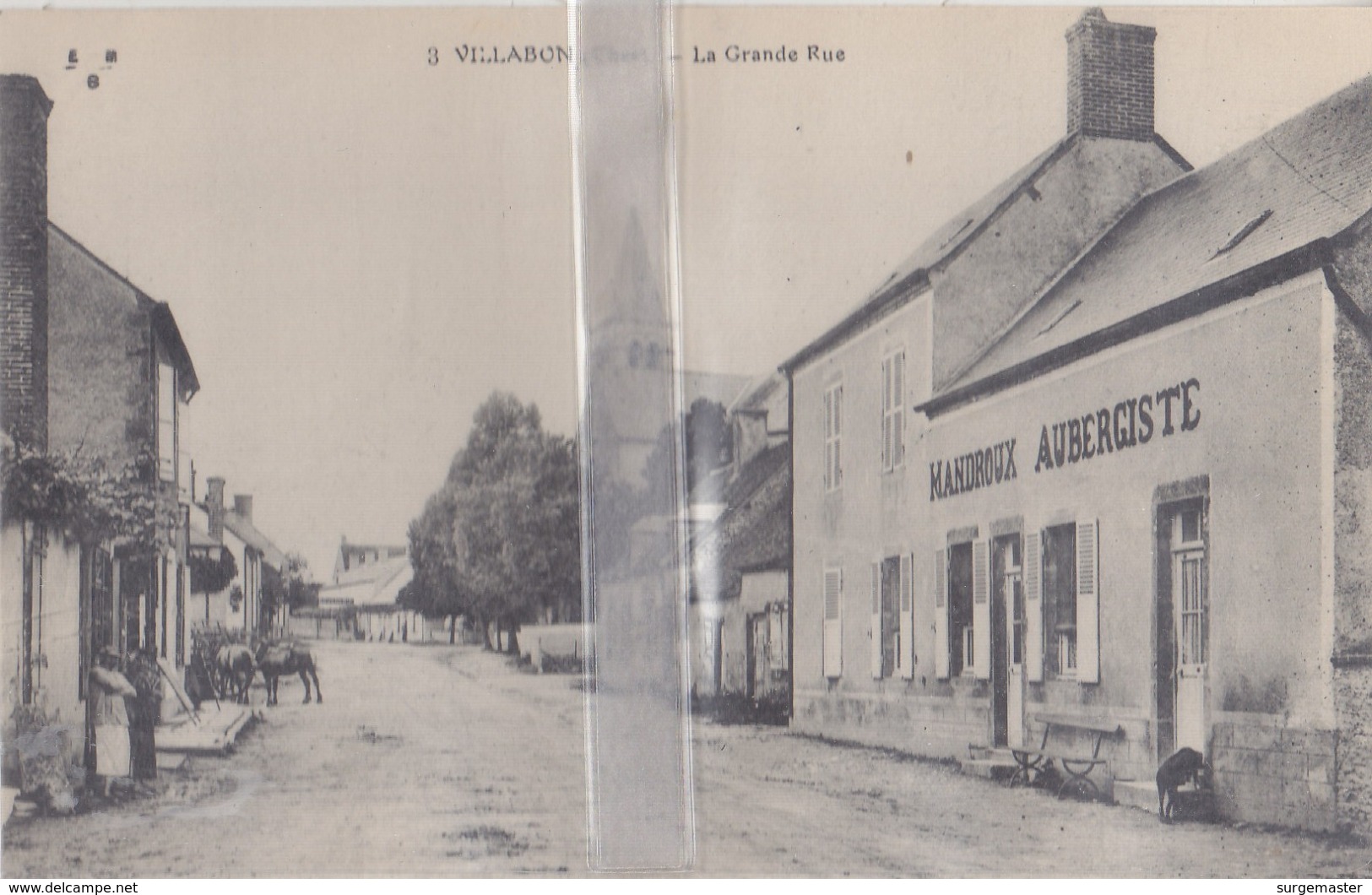 CPA  VILLABON  LA GRANDE RUE - Autres & Non Classés