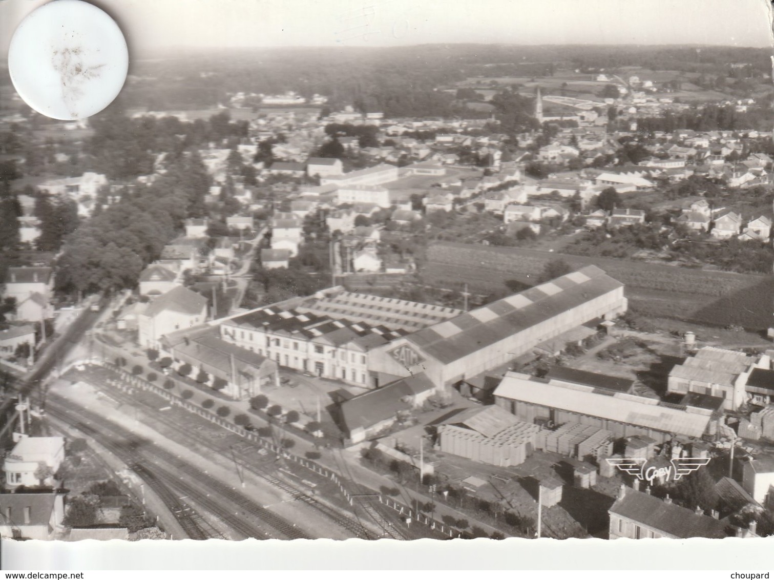 24 - Très Belle Carte Postale Semi Moderne Dentelée De  MUSSIDAN   Vue Aérienne - Mussidan