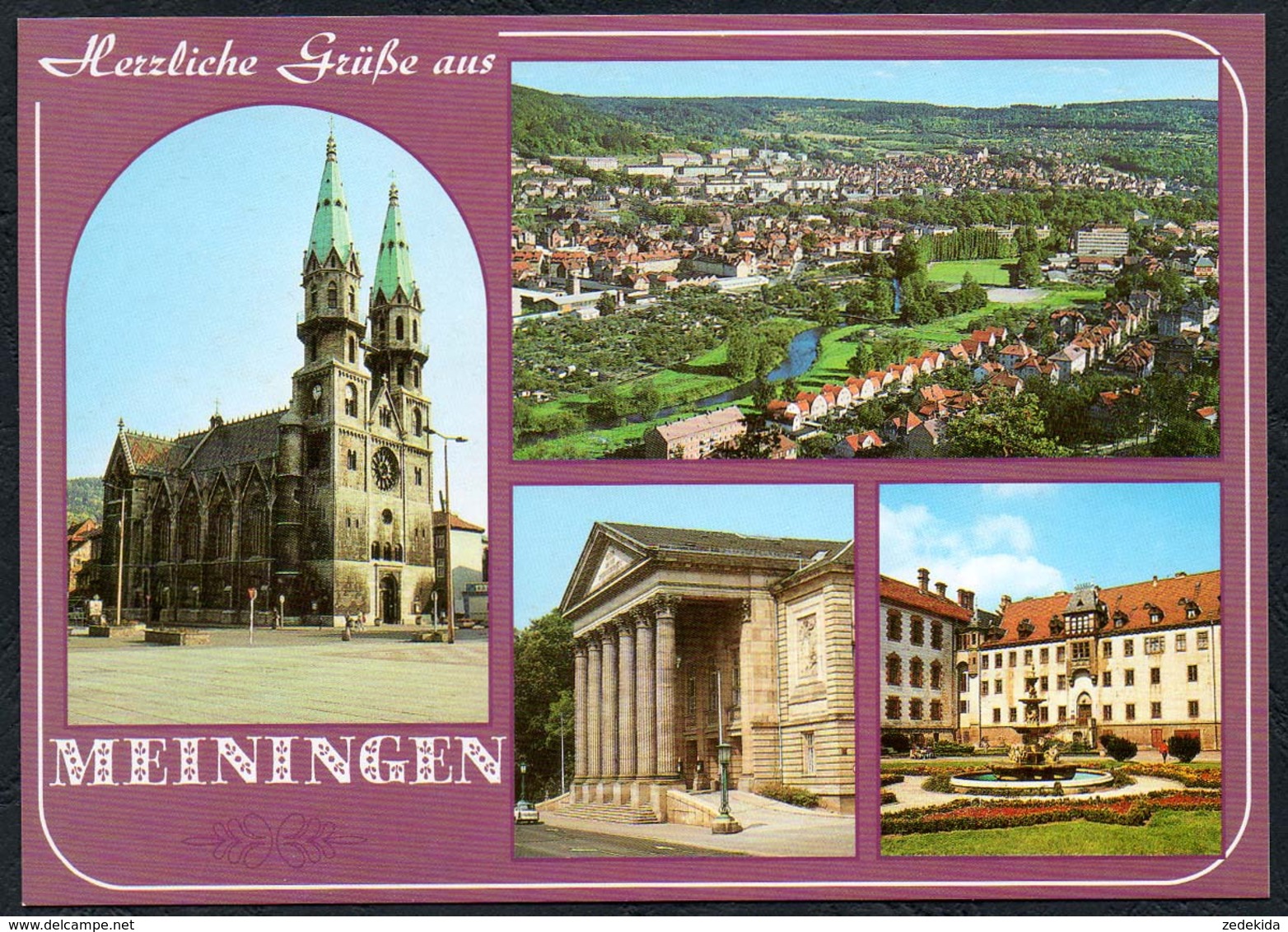 C7935 - TOP Meiningen Theater Kirche - Verlag Bild Und Heimat Reichenbach - Meiningen