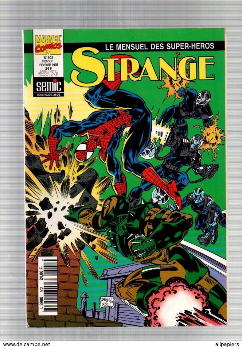 Strange N°302 L'araignée - Iron Man - Namor Terrain De Chasse Et Aquaria De 1995 - Strange