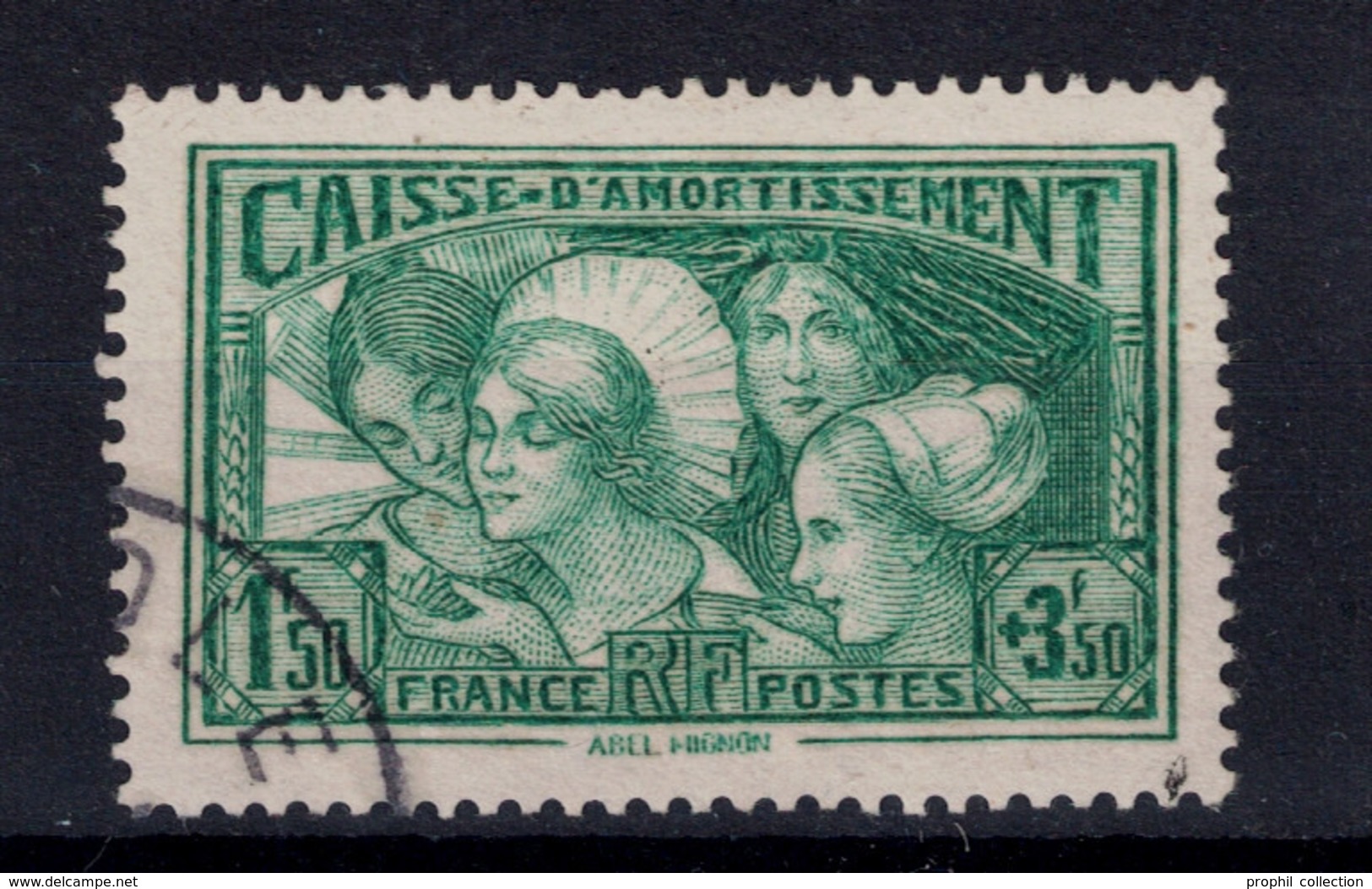 TIMBRE CAISSE D'AMORTISSEMENT N° 269 OBLITÉRÉ TB " LES COIFFES DE PROVINCES FRANCAISES " - Used Stamps