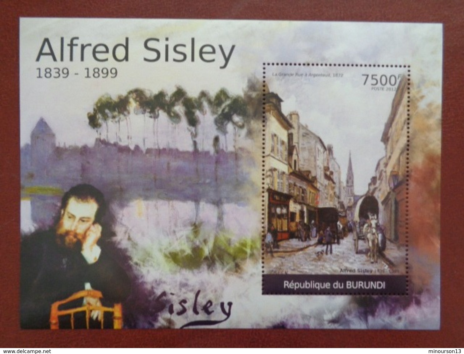 BURUNDI : BLOC 2012, 1 VALEUR ** - ALFRED SISLEY 1839-1899 - Neufs