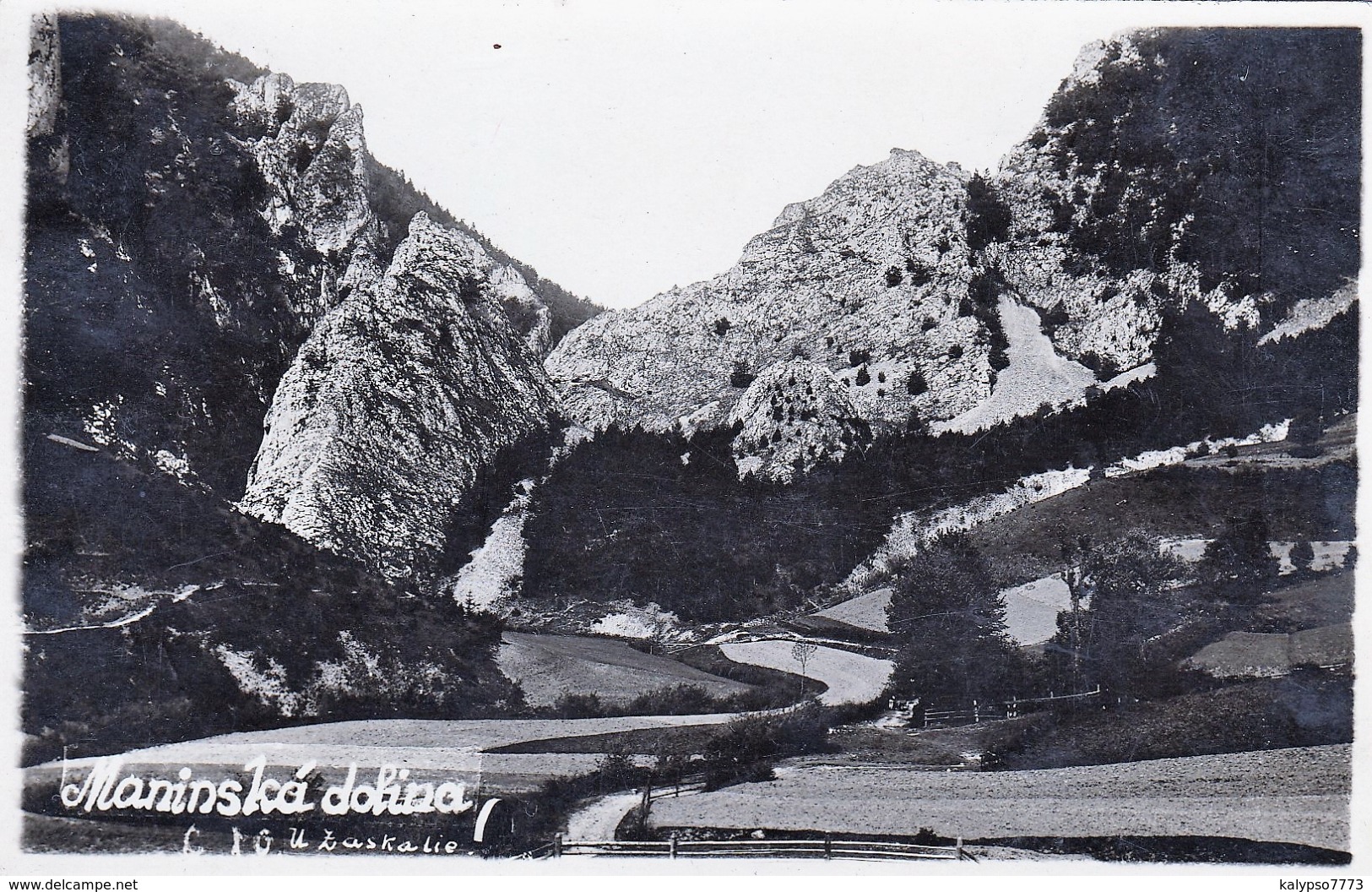 Zaskalie - 1928 , Manin ,  Sulovske Skaly , Turistika , Hiking  , Povazska Bystrica - Slovaquie