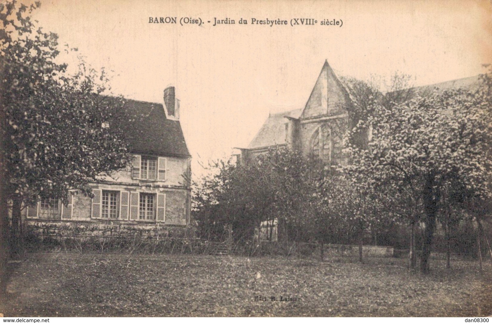 RARE  60 BARON JARDIN DU PRESBYTERE CIRCULEE SOUS ENVELOPPE - Other & Unclassified