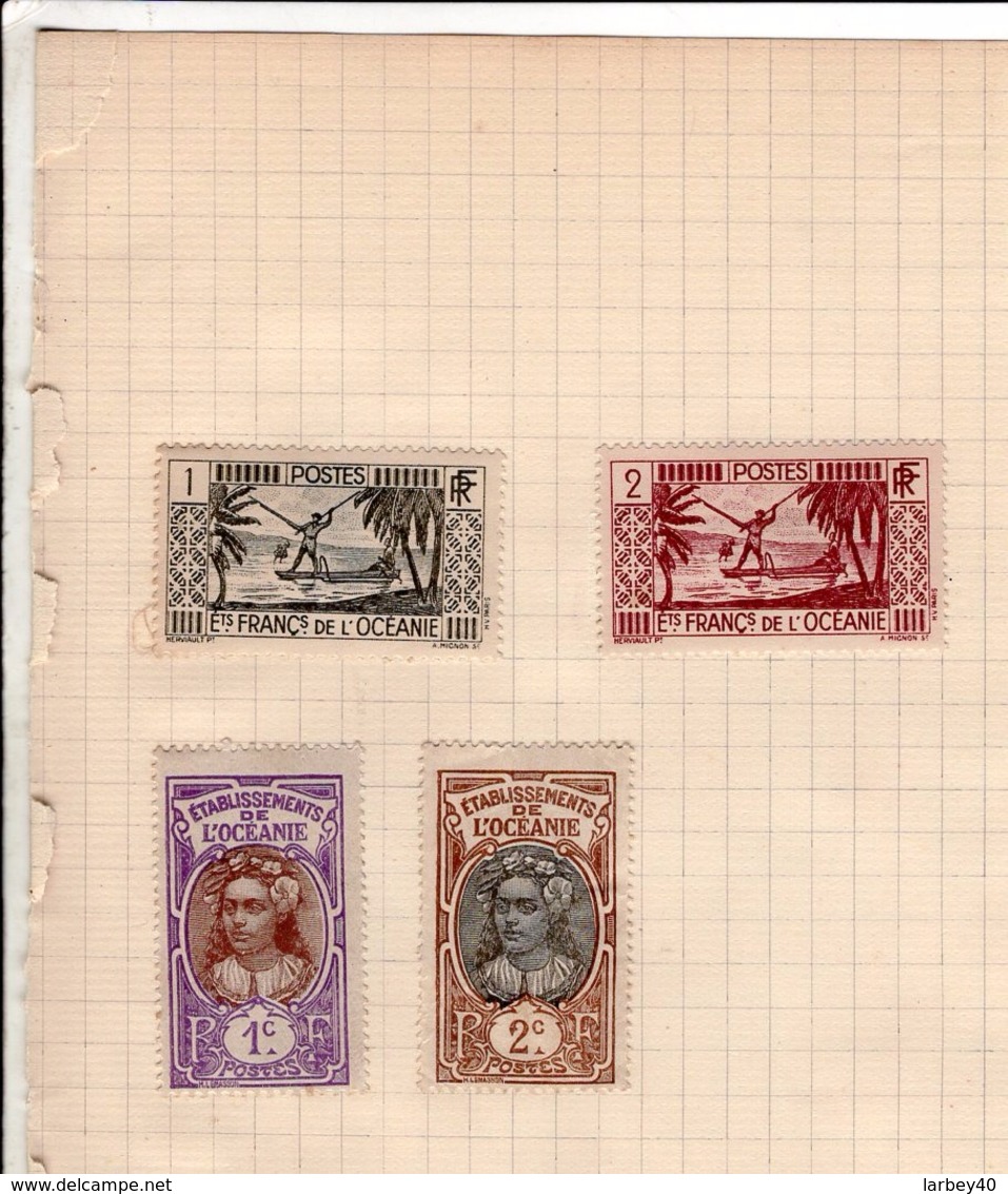 4 Timbres Ets De L Oceanie - Oceania (Other)