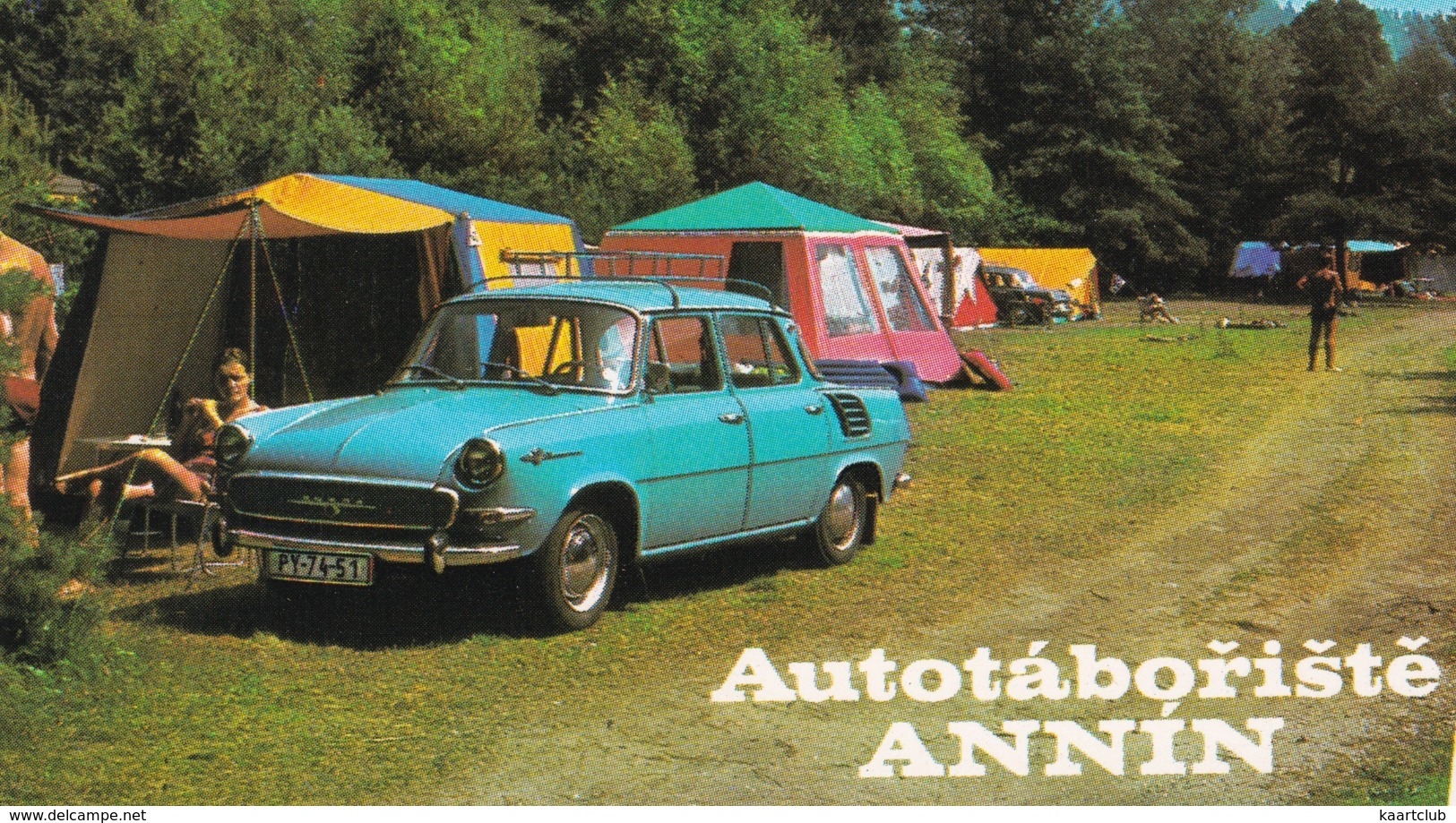 Annin: SKODA 1000MB - Autotáboristé - Autocamp / Camping  Tentes - (CSSR) - Toerisme