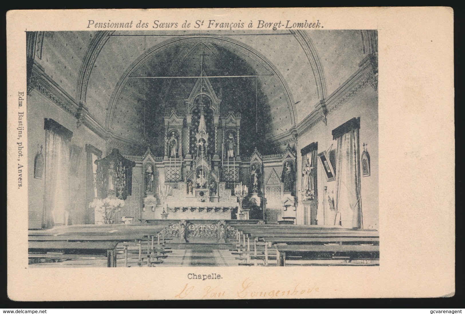 PENSIONNAT DES SOEURS DE ST.FRANCOIS A BORGHT LOMBEEK   - CHAPELLE - Roosdaal