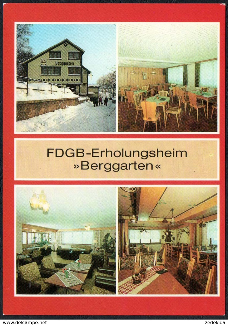 C7958 - TOP Brotterode Kr.Schmalkalden FDGB Erholungsheim Berggarten - Verlag Bild Und Heimat Reichenbach - Schmalkalden