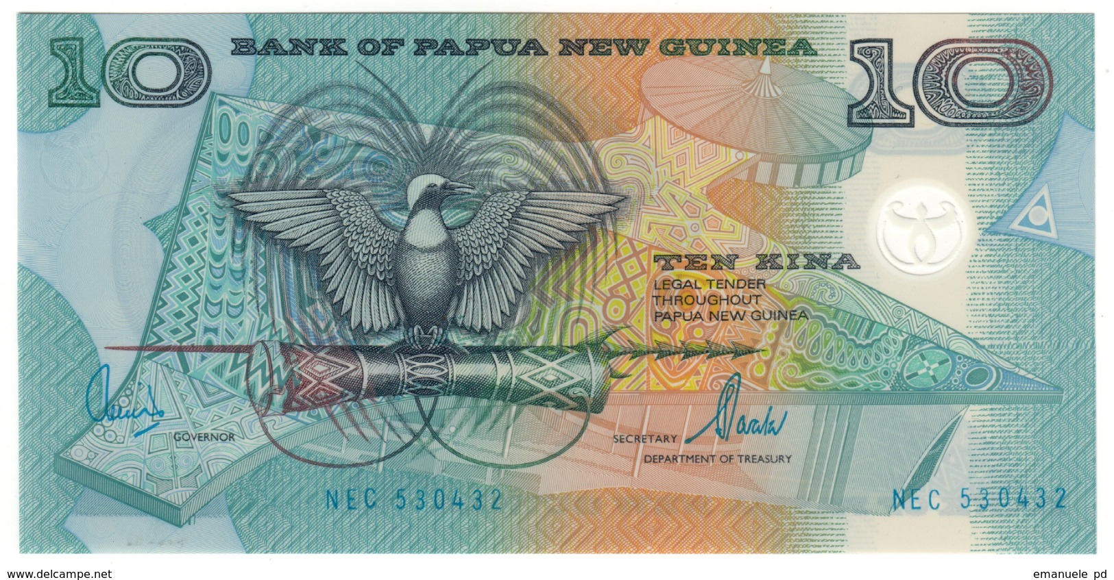 Papua New Guinea 10 Kina 2000 UNC .PL. - Papua New Guinea