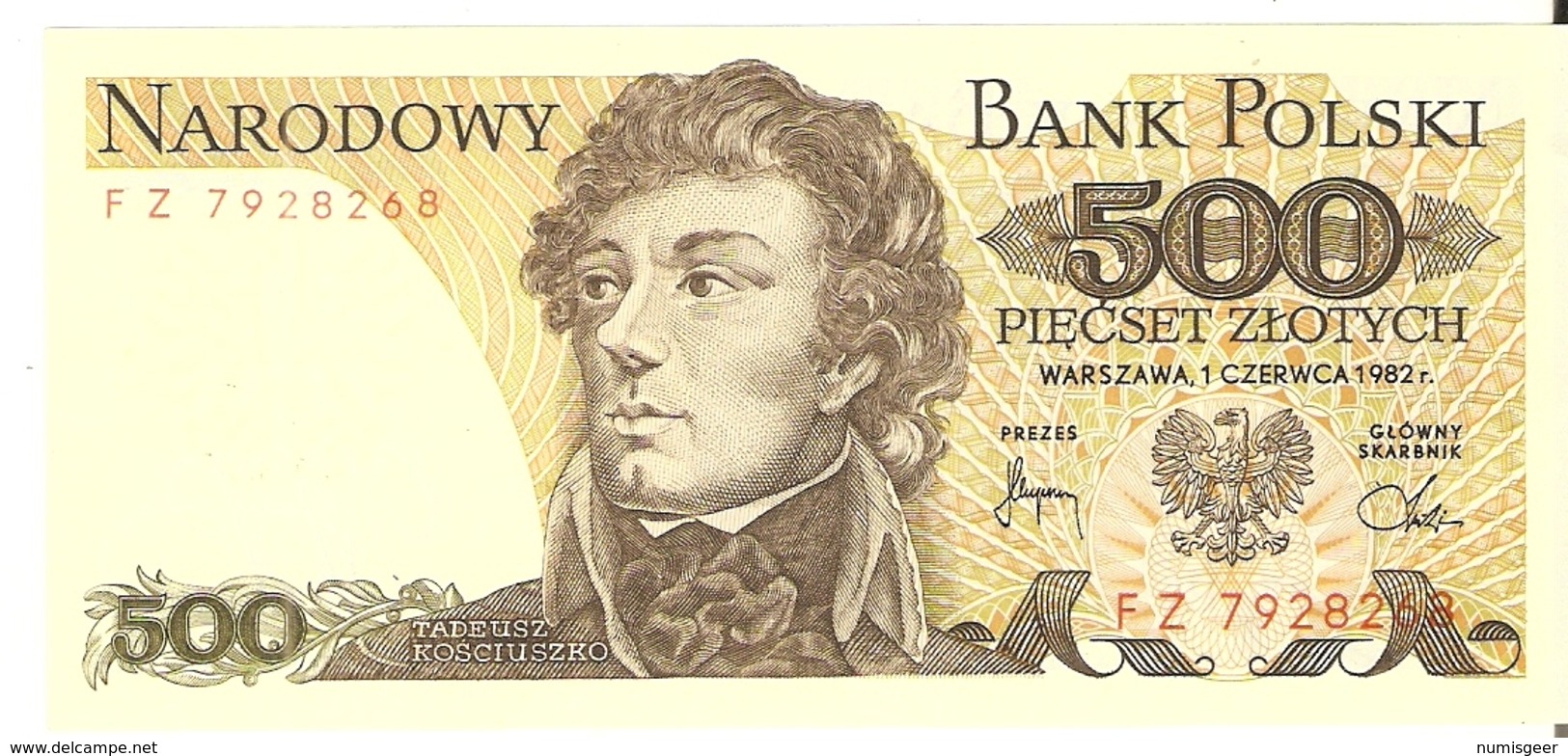 500  ZLOTY  (1982) + 1000  ZLOTY (1982) - Pologne