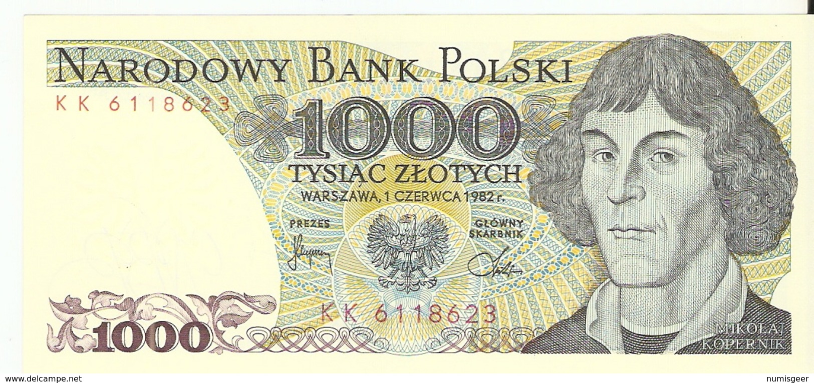 500  ZLOTY  (1982) + 1000  ZLOTY (1982) - Pologne
