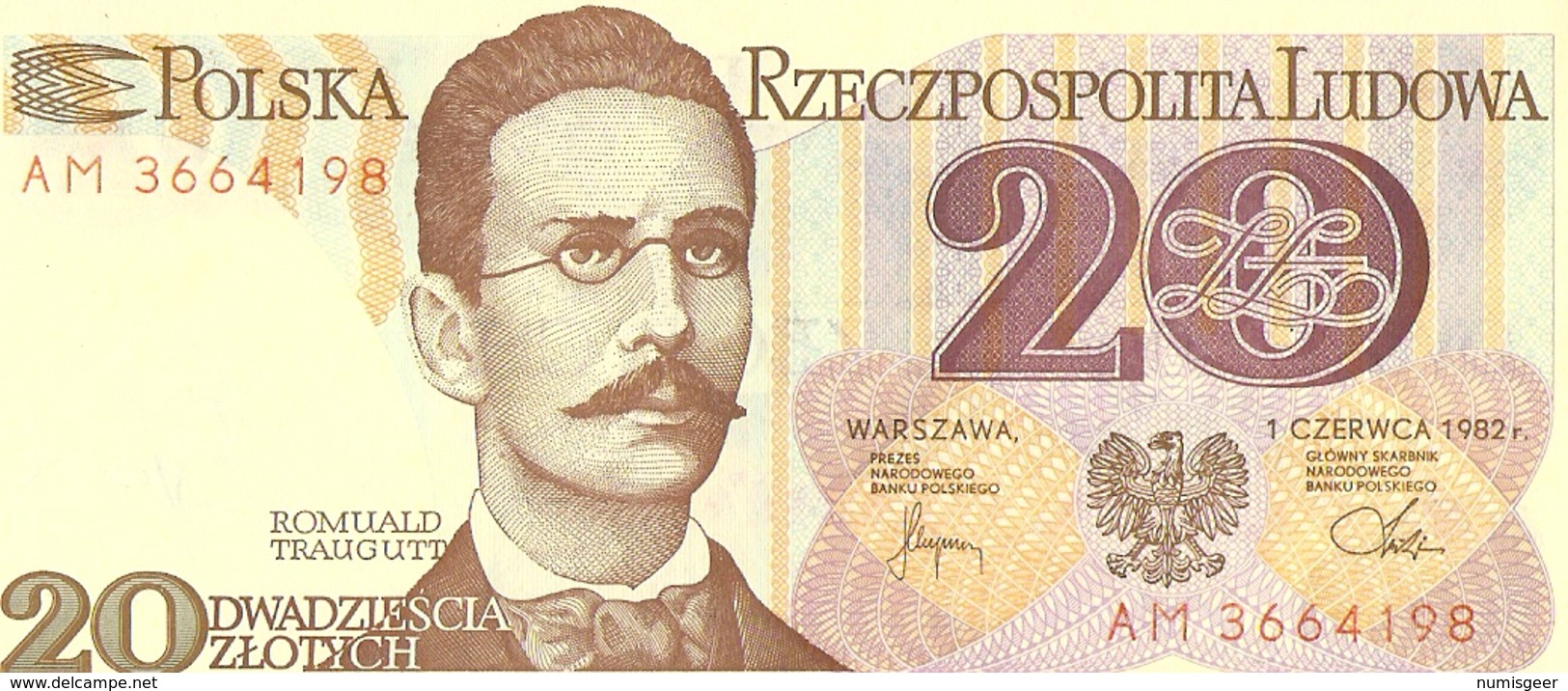 20  ZLOTY  (1982)+50  ZLOTY (1988)+100  ZLOTY (1988) - Pologne