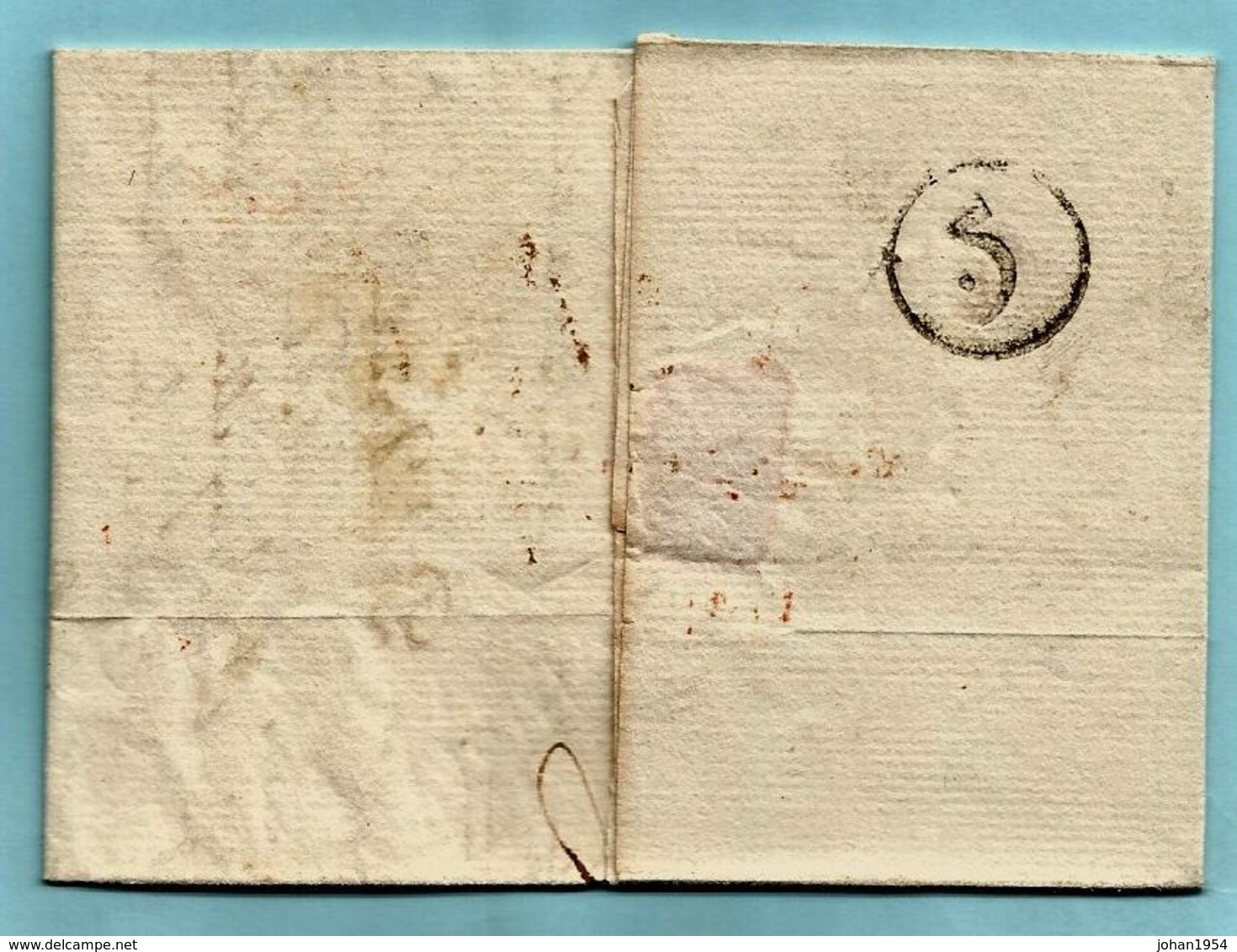 Brief Met Inhoud 2 Brumaire An 8 (24/10/1799), Griffe 93 / ANVERS (Herlant 20 : 32,5x10 Mm) Naar Paris - 1794-1814 (Franse Tijd)