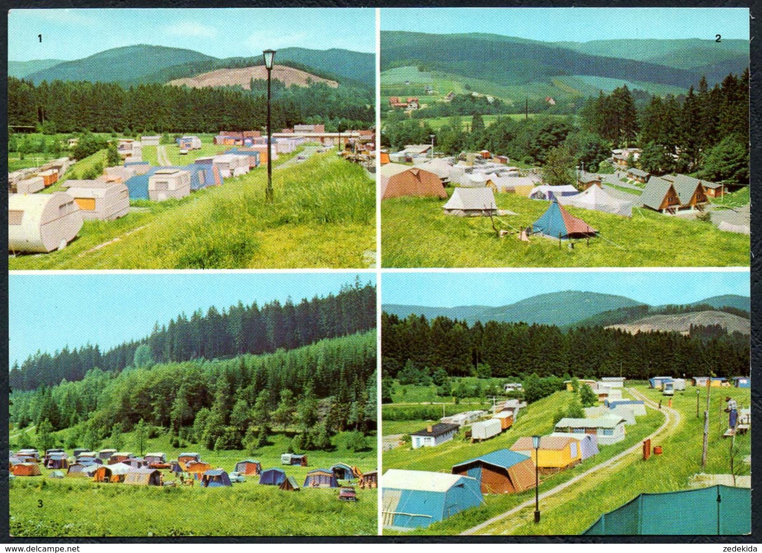 C7966 - TOP Suhl Bezirk Campingplatz Zeltplätze - Verlag Bild Und Heimat Reichenbach - Suhl