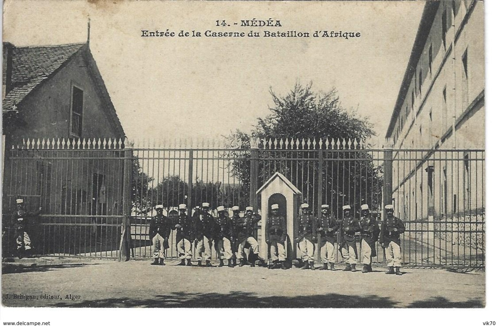 Médéa Entrée De La Caserne Du Bataillon D'afrique - Médéa