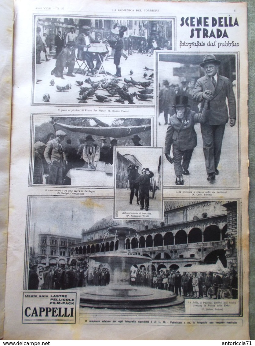 La Domenica Del Corriere 22 Giugno 1930 Macchina Da Cucire Schmeling Amazzonia - Altri & Non Classificati