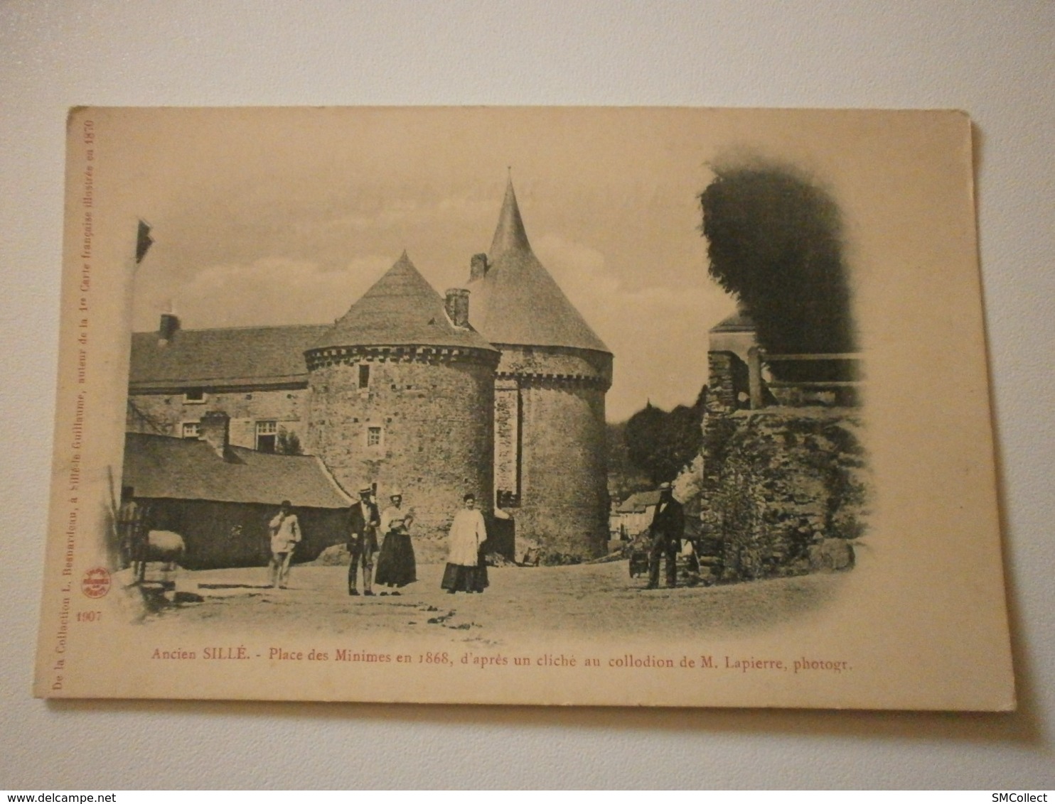 72 Sillé Ancien, Place Des Minimes En 1868. Carte Inédite (A6p38) - Sille Le Guillaume