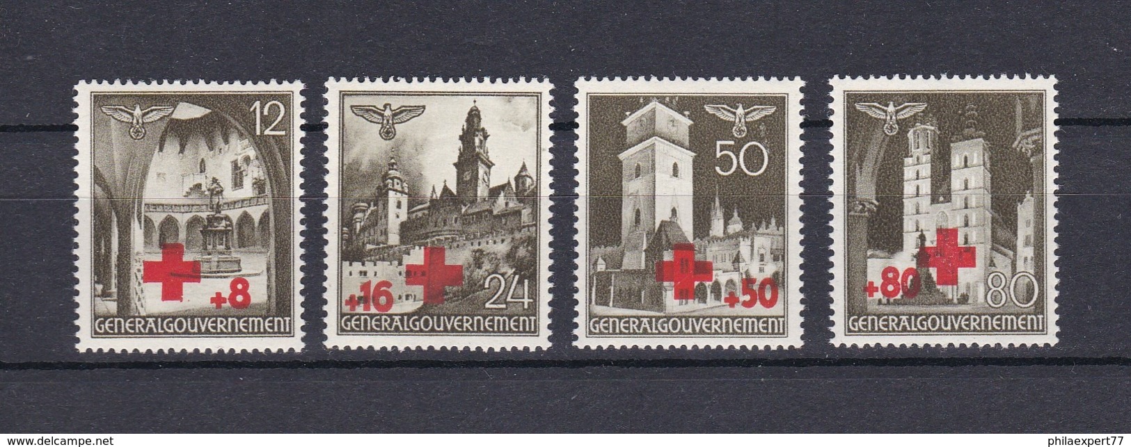 Generalgouverment - 1940 -  Michel Nr. 52/55 - Postfrisch - Occupation 1938-45