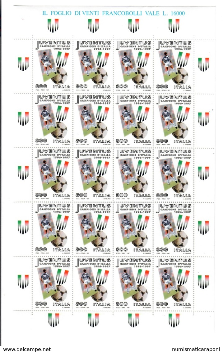 Juventus CAMPIONE 1997 FOGLIO INTERO - 1991-00: Ungebraucht