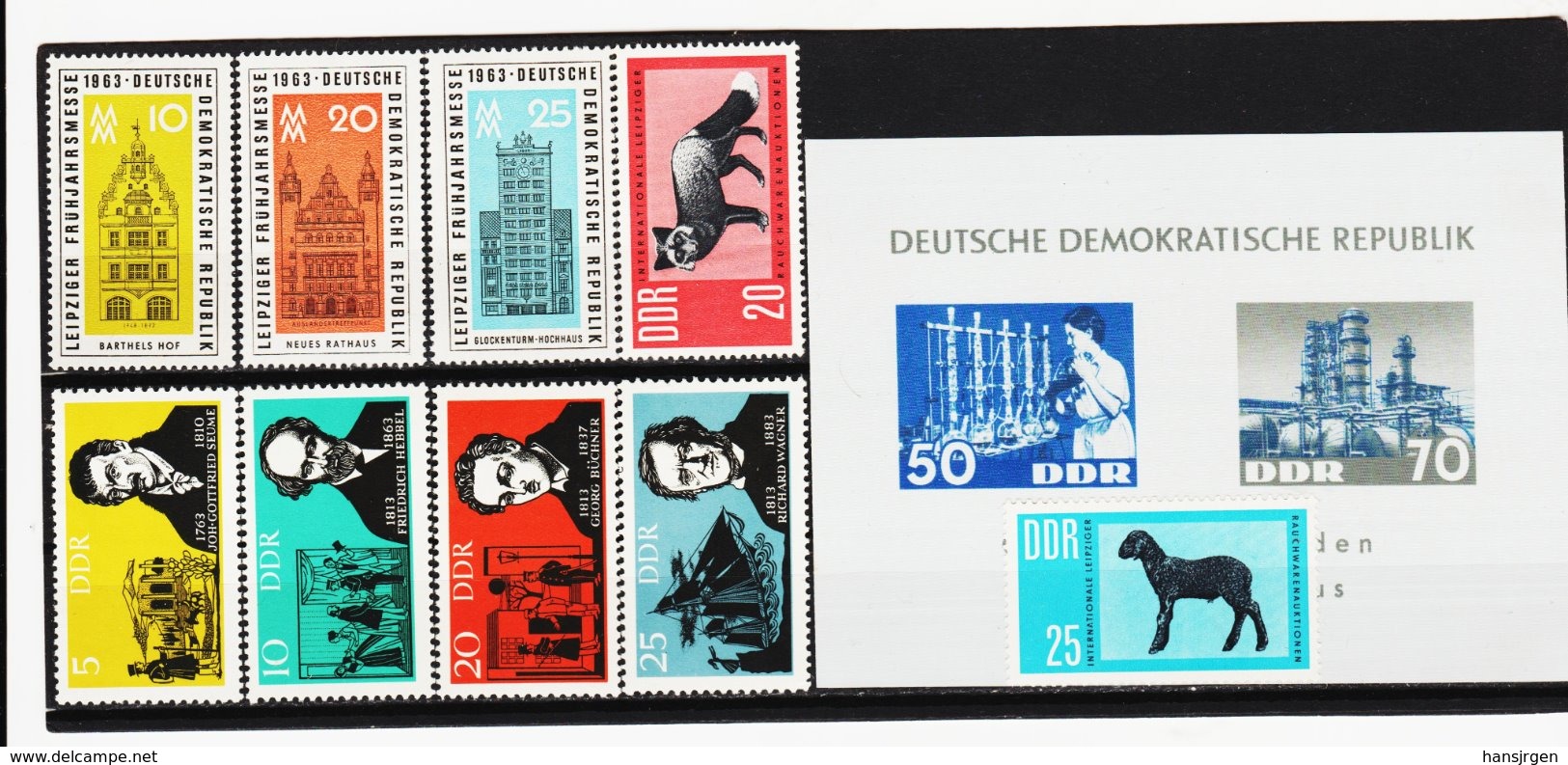 YZO766 DDR LOT 1963 MICHL Nr. 945/55 ** Postfrisch ZÄHNUNG SIEHE ABBILDUNG - Ungebraucht