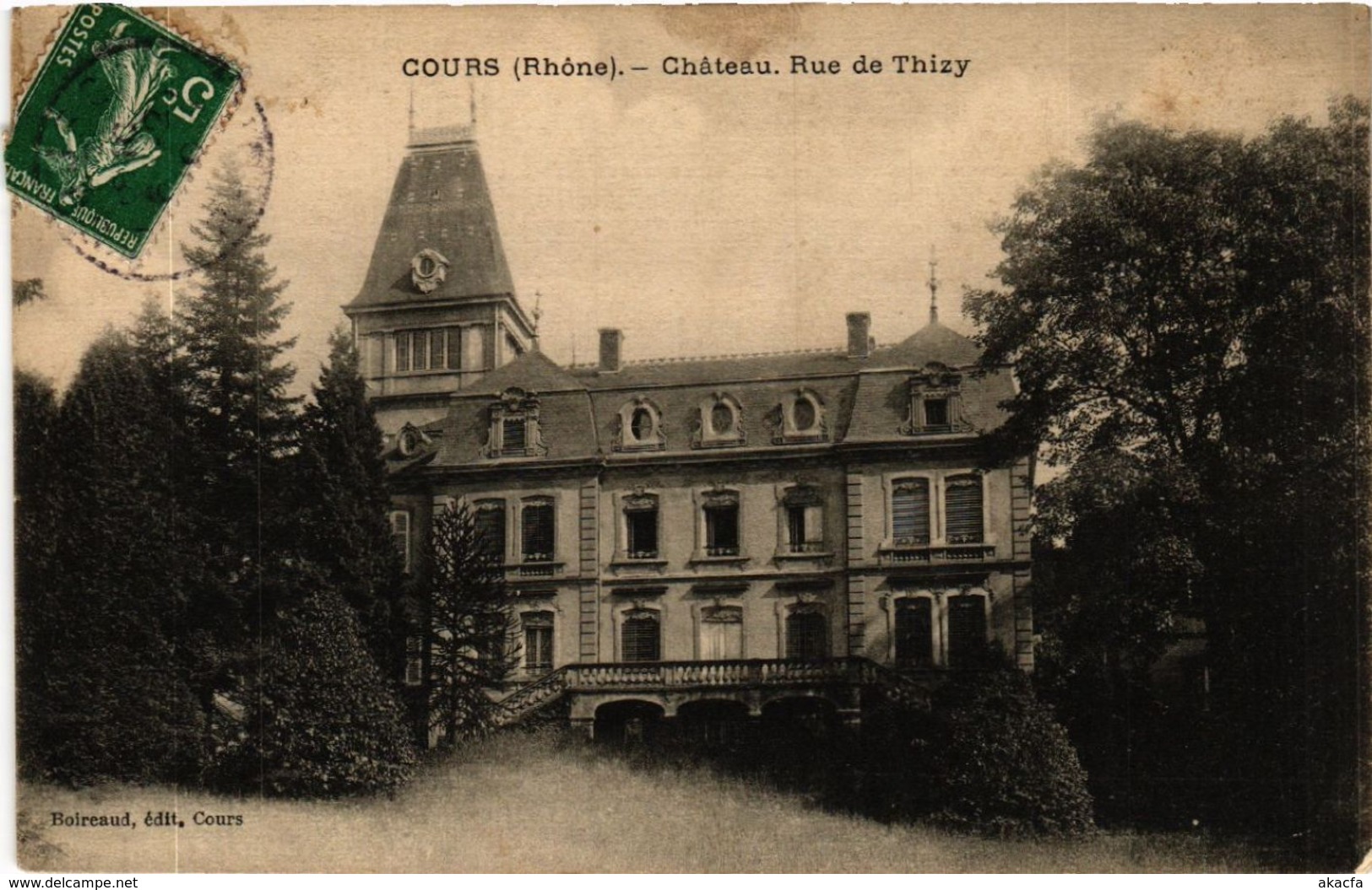 CPA COURS Chateau. Rue De THIZY (443571) - Cours-la-Ville