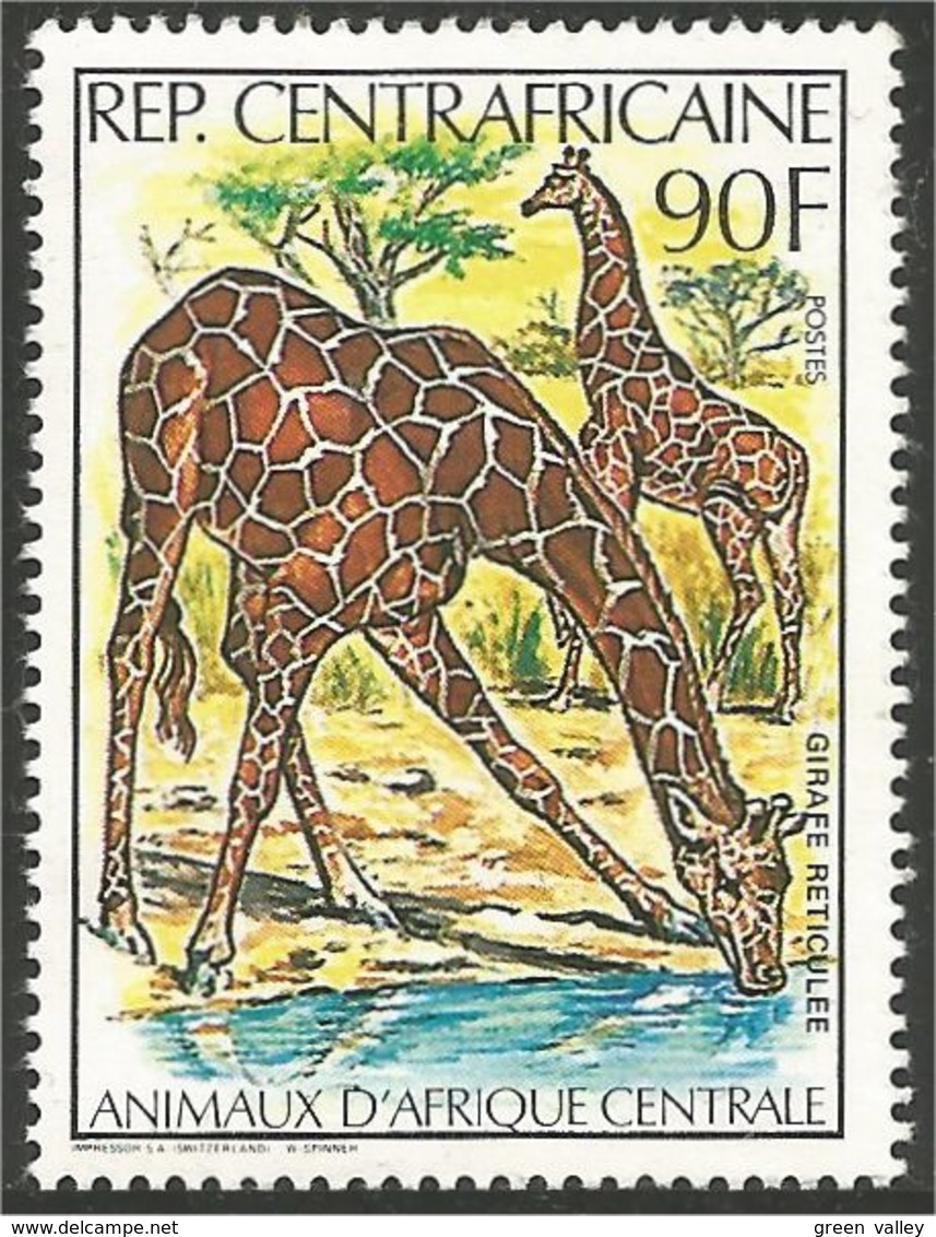 234 Centrafrique Girafe Giraffe MNH ** Neuf SC (CAF-44) - Giraffe