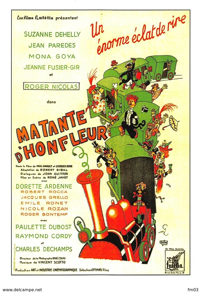 Dubout Ma Tante D'Honfleur - Affiches Sur Carte