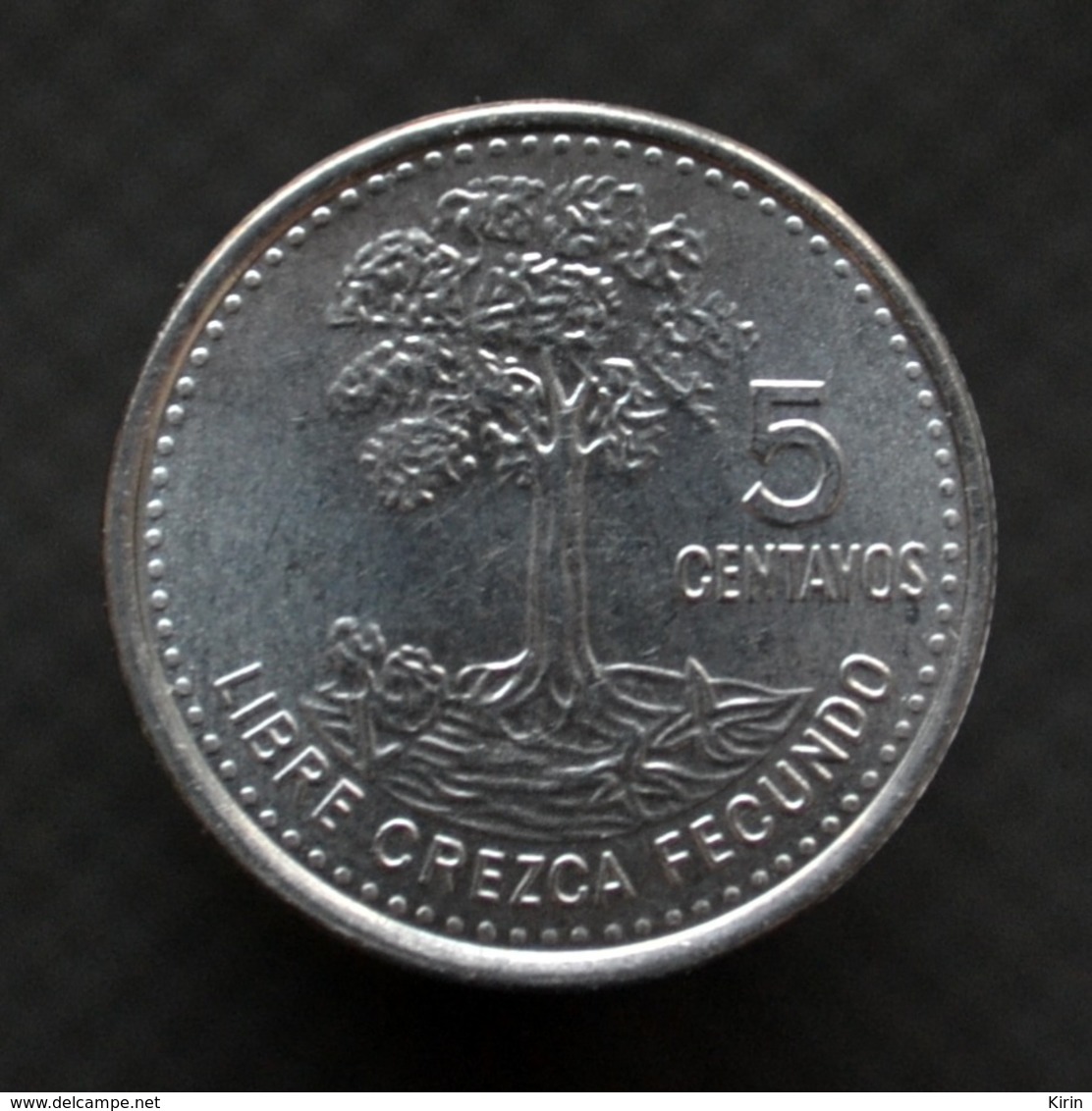 Guatemala 5 Centavos (Magnetic) 2010. Coin UNC Km276.7 - Guatemala