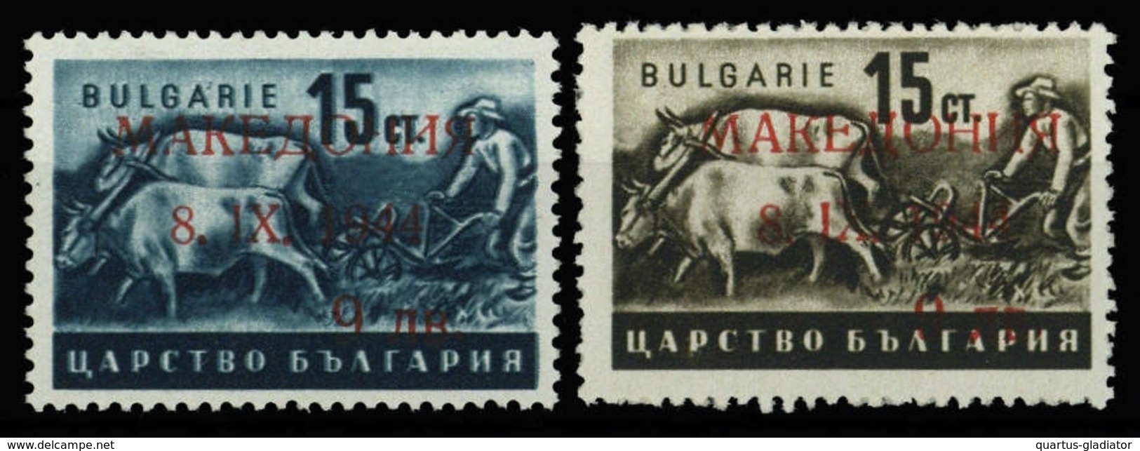 1944, Deutsche Besetzung II. WK Mazedonien, 4+5, ** - Besetzungen 1938-45