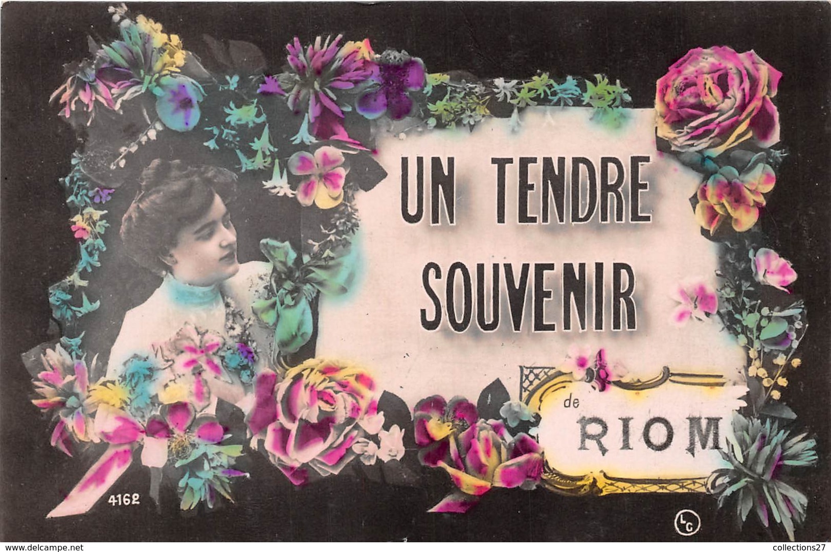 63-RIOM- UN TENDRE SOUVENIR - Riom