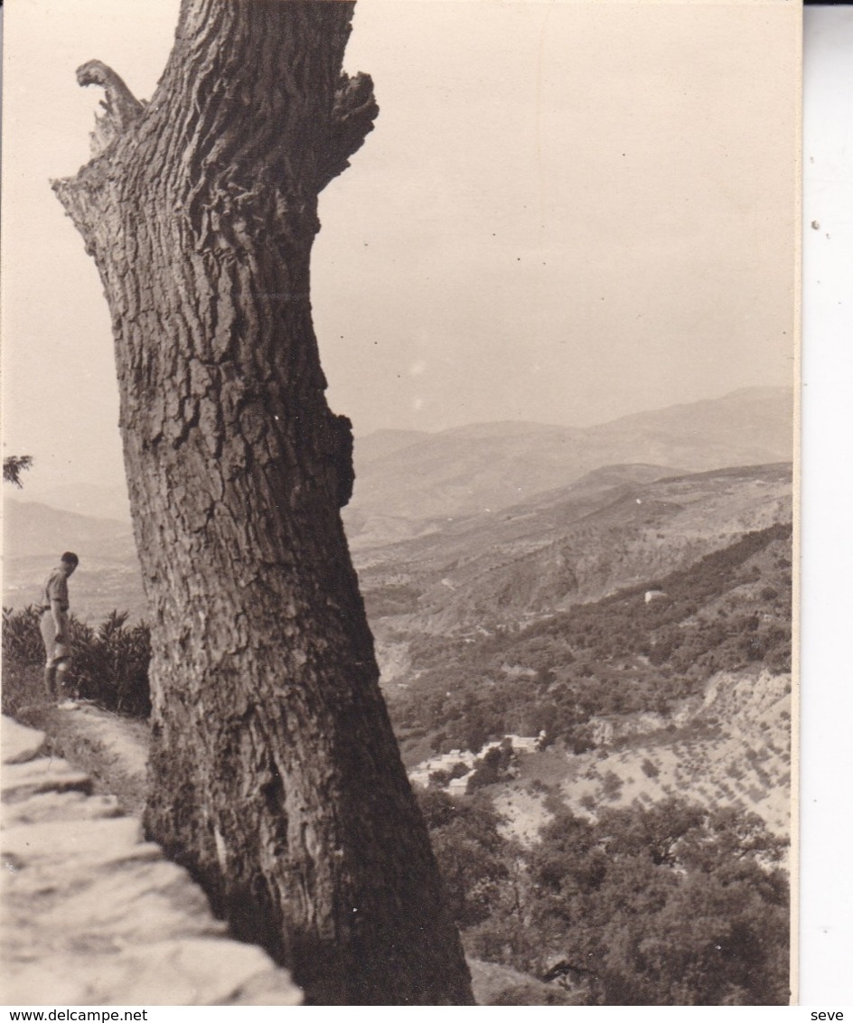 ALPUJARRA CARATAUNAS 1946 Vue D'ensemble Photo Amateur Format 7,5 X 5,5 Cm ESPAGNE CASTILLA - Lugares