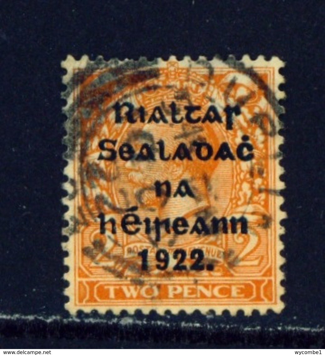 IRELAND  -  1922 George V With Point In Overprint 2d  Used As Scan - Oblitérés