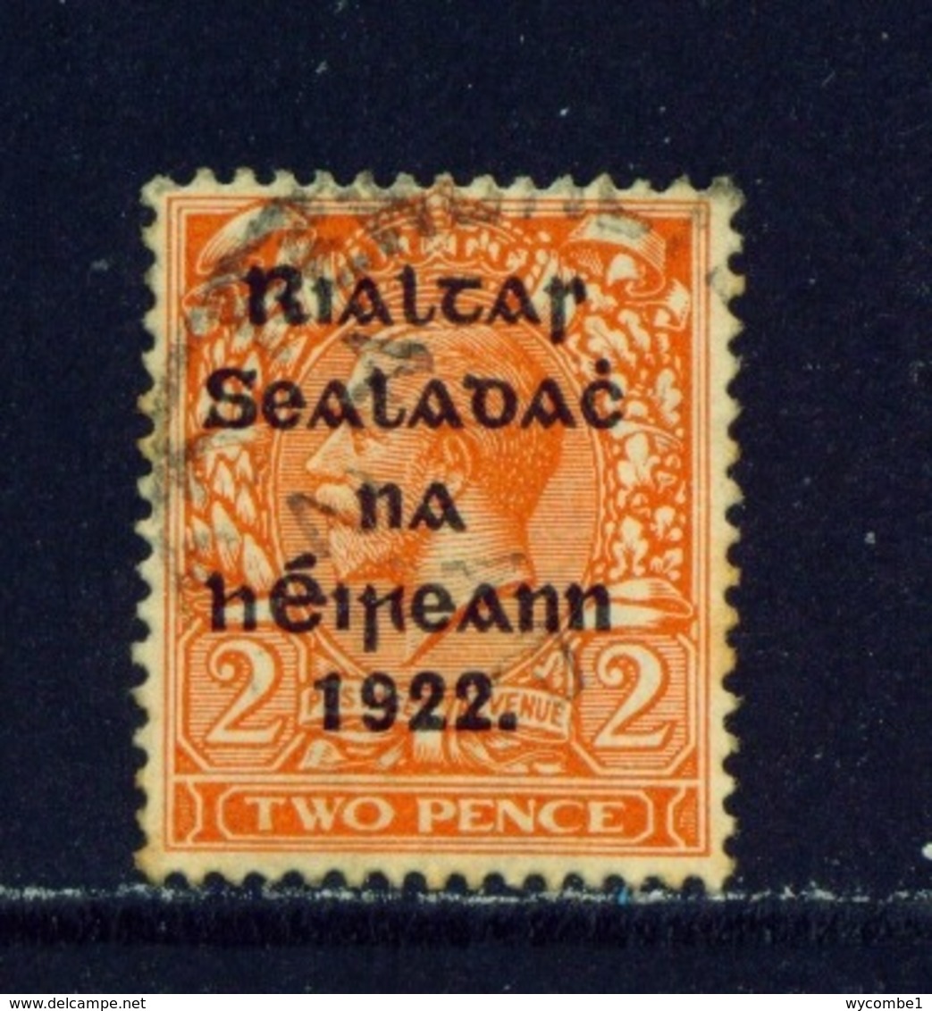 IRELAND  -  1922 George V With Point In Overprint 2d  Used As Scan - Oblitérés