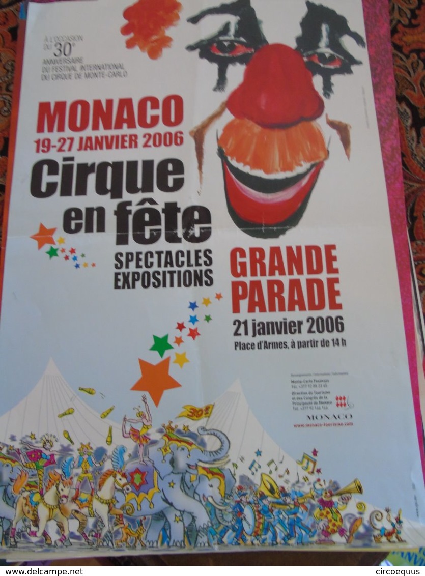 Festival Circus Cirque Circo Zirkus Monte Carlo Monaco - Autres & Non Classés