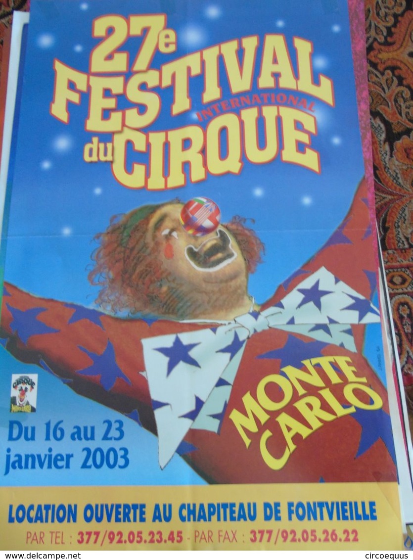 Festival Circus Cirque Circo Zirkus Monte Carlo Monaco - Andere & Zonder Classificatie