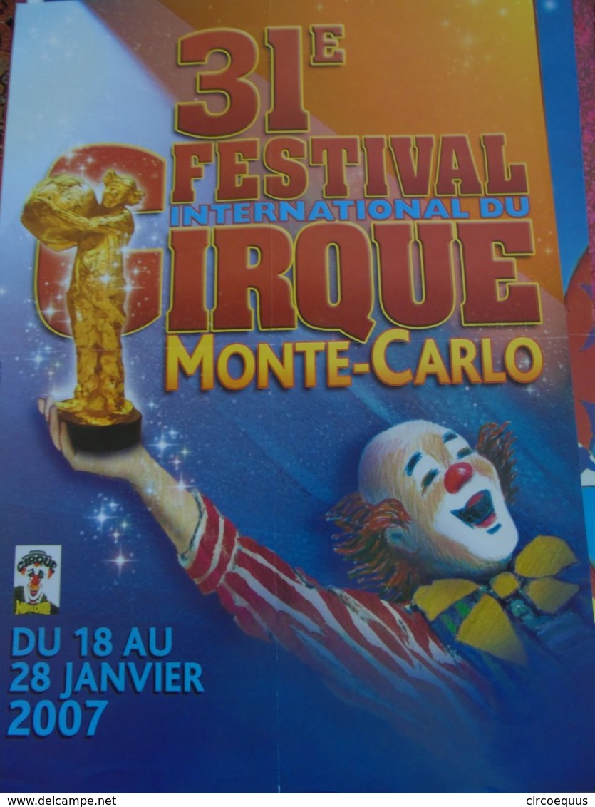 Festival Circus Cirque Circo Zirkus Monte Carlo Monaco - Autres & Non Classés