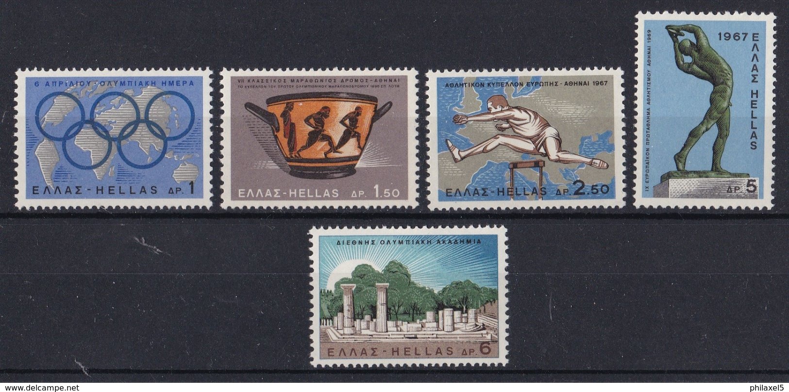 Griekenland - Vorolympische Spiele - MNH - M 943-947 - Ongebruikt