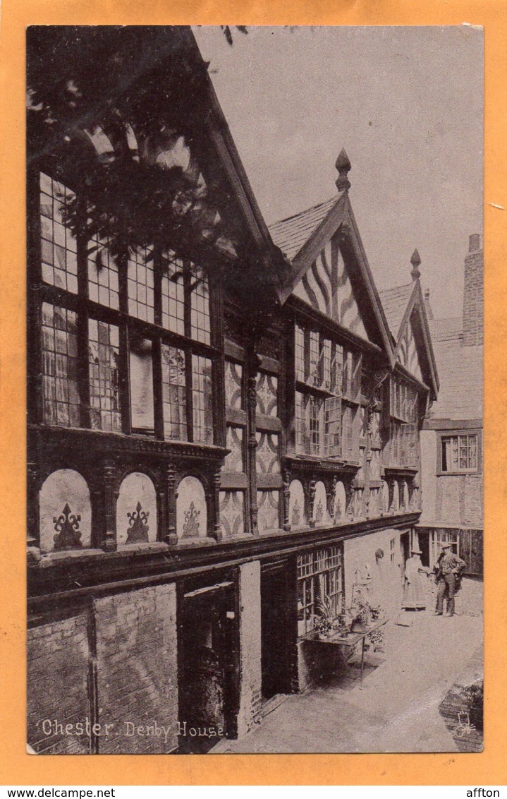 Chester UK 1908 Postcard - Chester