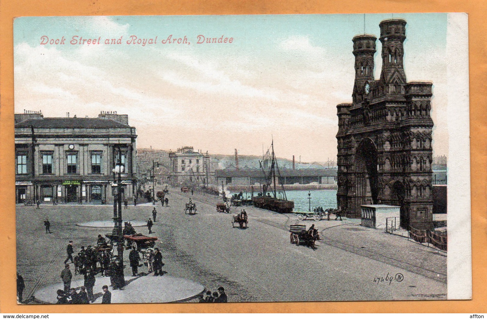 Dundee UK 1908 Postcard - Angus