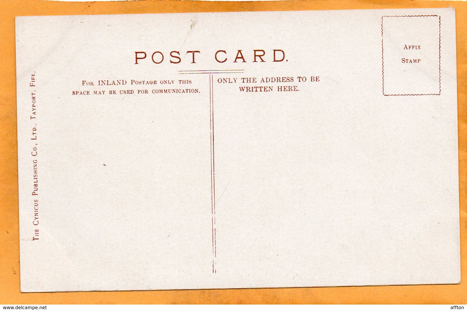 Dundee UK 1908 Postcard - Angus
