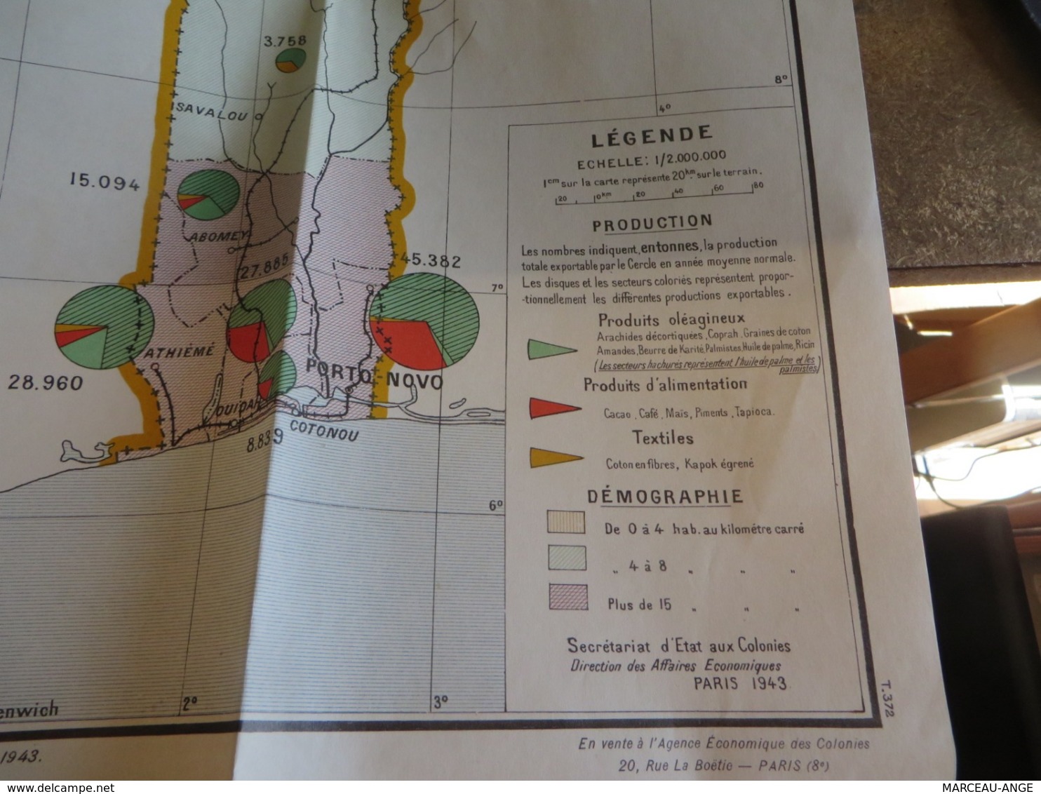 Carte Du Dahomey - Geographical Maps