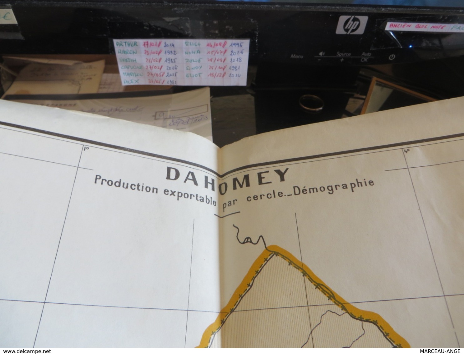 Carte Du Dahomey - Geographical Maps