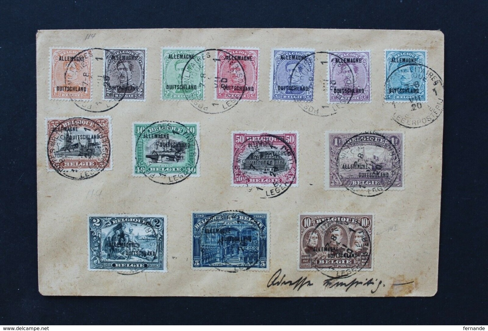 TB: Enveloppe 14/07/1920 Avec Timbres OC Surchargés Allemagne - Duitschland En Express  Vers Blankenburg - PMB 1 - OC38/54 Ocupacion Belga En Alemania