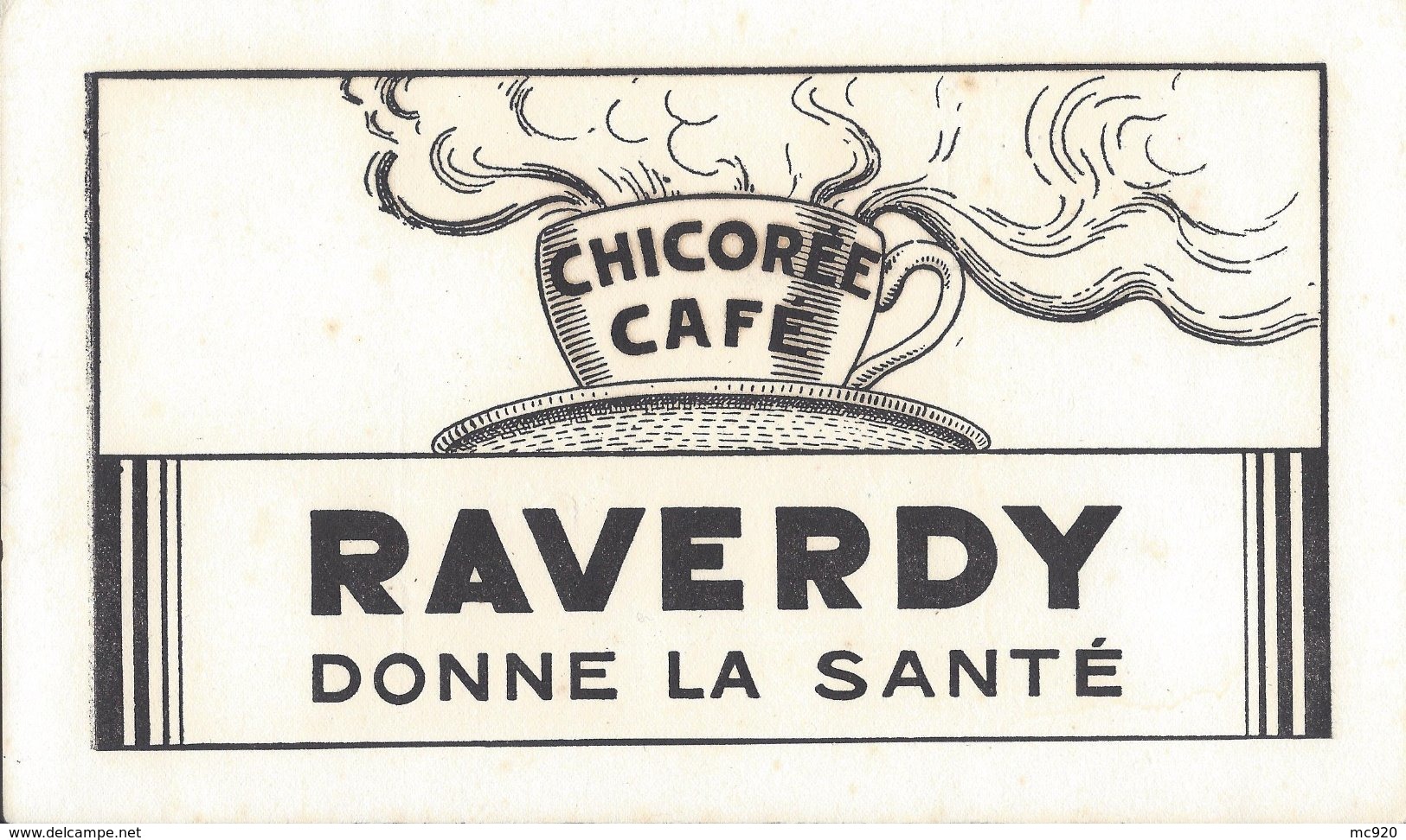 Buvard Chicorée Café Raverdy Saint Saulve. Tasse - Café & Thé