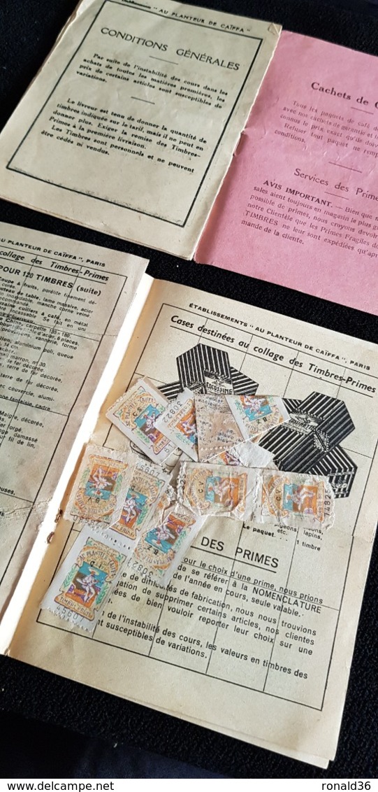 Carnet Fidélité De Timbres Commerce AU PLANTEUR DE CAIFFA Rue Joanes Boulitte PARIS 75 Publicité Savon De Marseille .... - Publicités