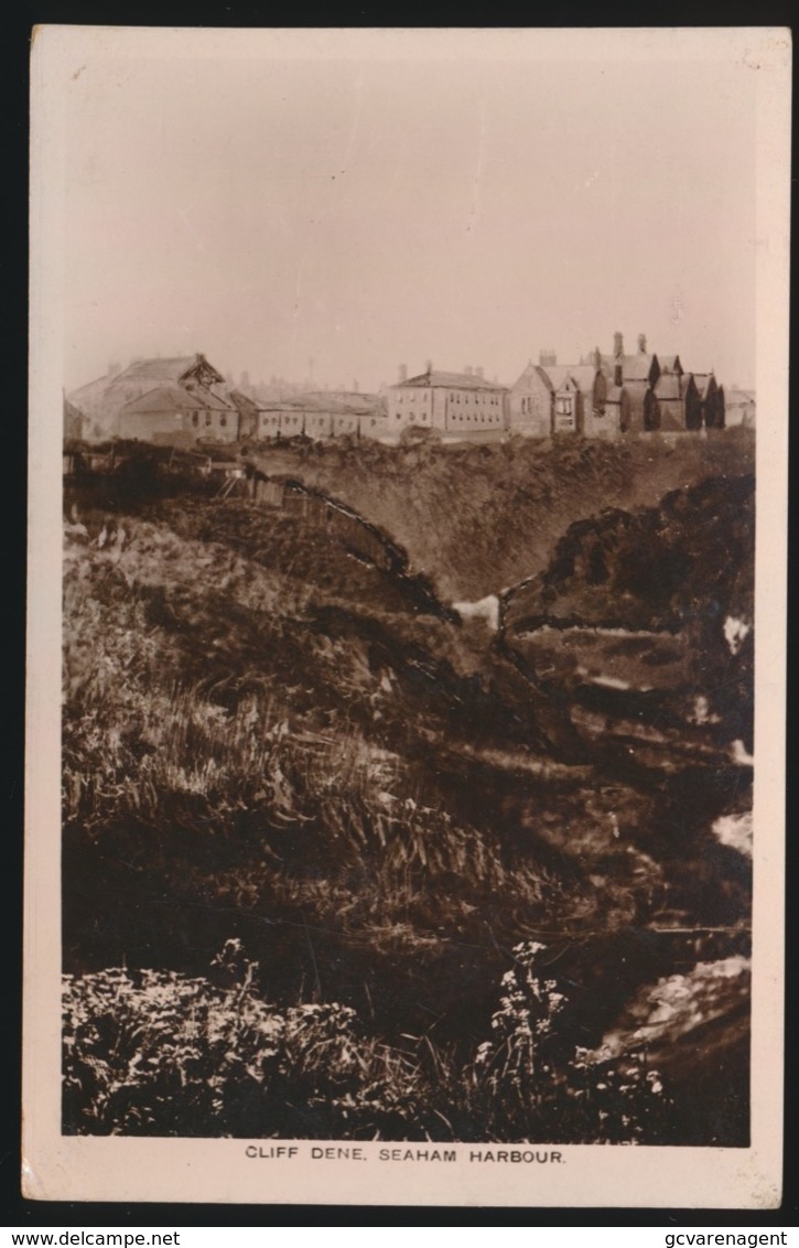 CLIFF DENE  SEAHAM HARBOUR   PHOTO CARD - Sonstige & Ohne Zuordnung