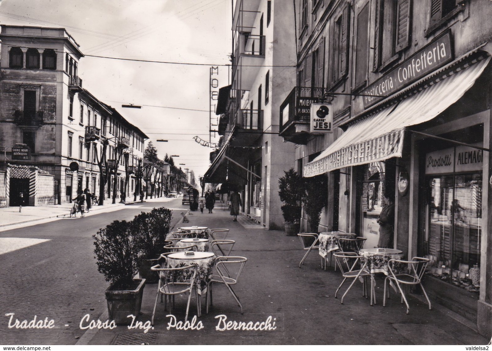 TRADATE - VARESE - CORSO ING. PAOLO BERNACCHI - PASTICCERIA CONFETTERIA - CAFFE' JESI - ALEMAGNA - 1958 - Varese