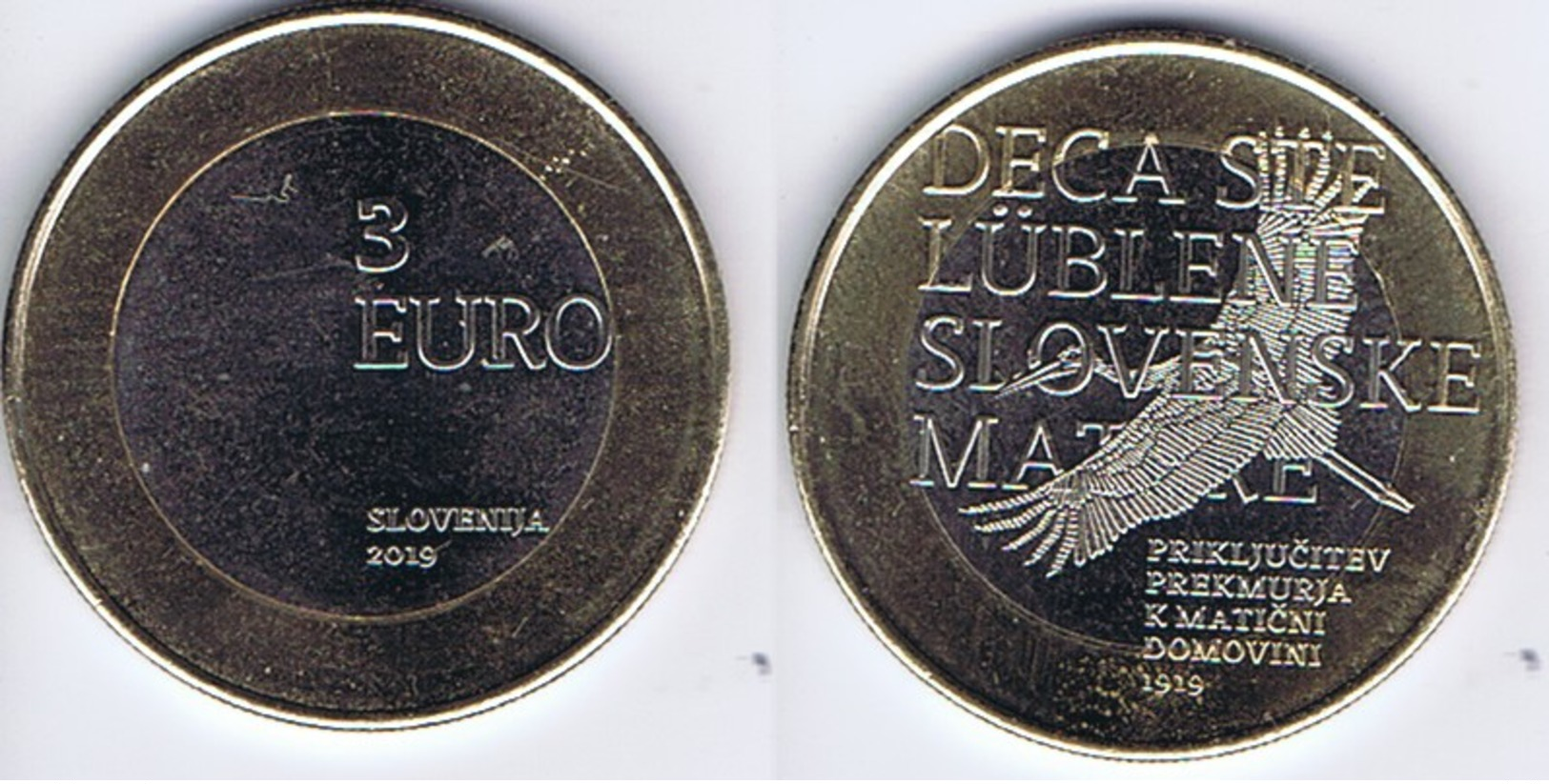 Slovenia -  3  Euro  -  Anno 2019 - Slovenia