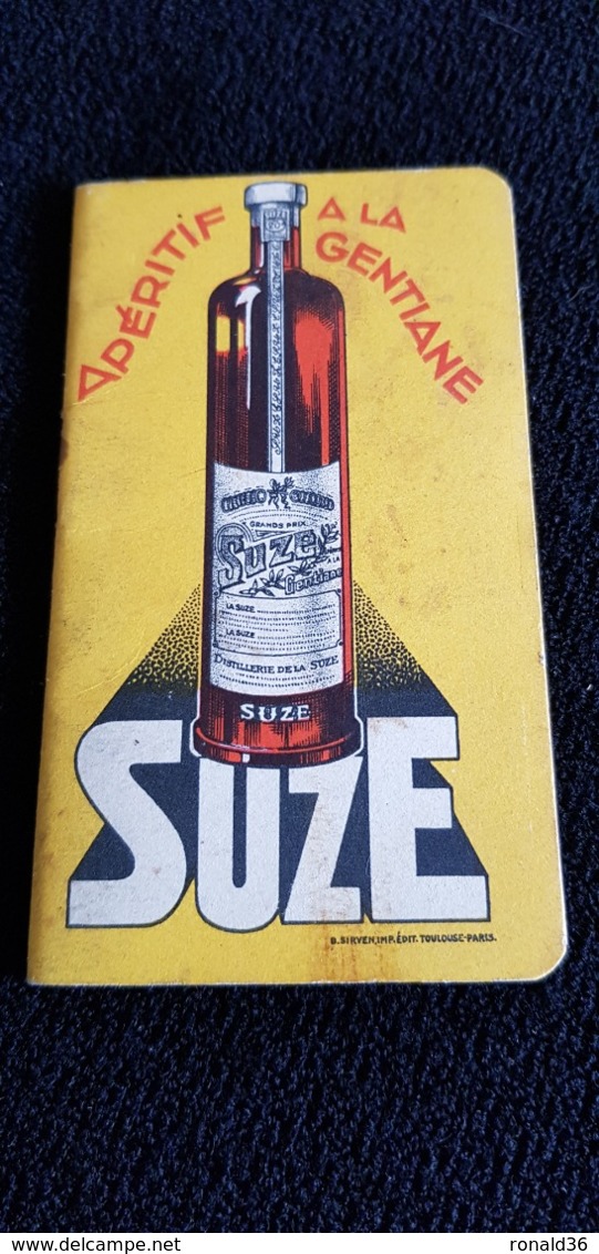 Carnet Mini Calendrier 1934 SUZE Apéritif A La Gentiane Usine Maisons ALFORT PONTARLIER Camion Livraison Laboratoire - Petit Format : 1921-40