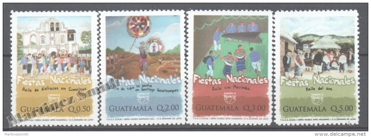 Guatemala 2008 Yvert 599-602, América UPAEP, National Celebrations - MNH - Guatemala